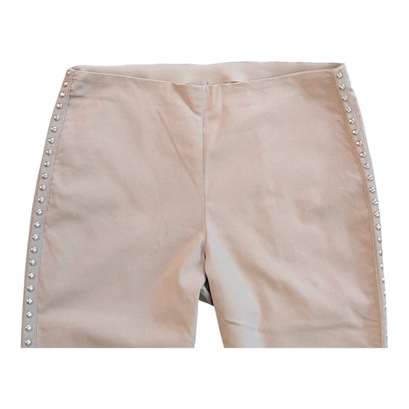 INC International Concepts Gray Silver grommets Ankle Pants Size 8 Like new - Picture 4 of 9